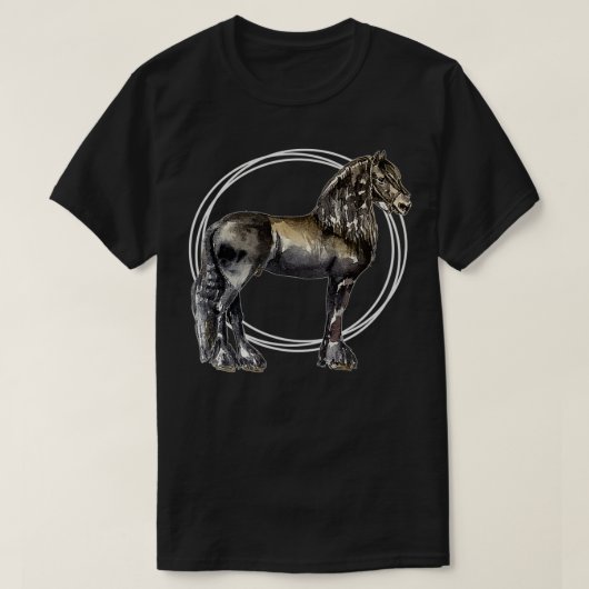 フリシアの馬 Tシャツ (デザイン正面)