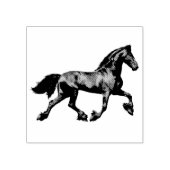 フリシアの黒いタリオン、黒い美しい、馬 ラバースタンプ (インプリント)