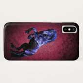 フリシアの黒いタリオン、黒い美しい、馬 Case-Mate iPhoneケース (裏面(横))