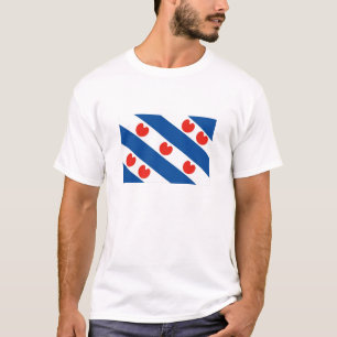 フリシアフリジア国旗オランダ国域 Tシャツ