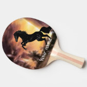 フリシアンスタリオンの馬の飼育 卓球ラケット (横)