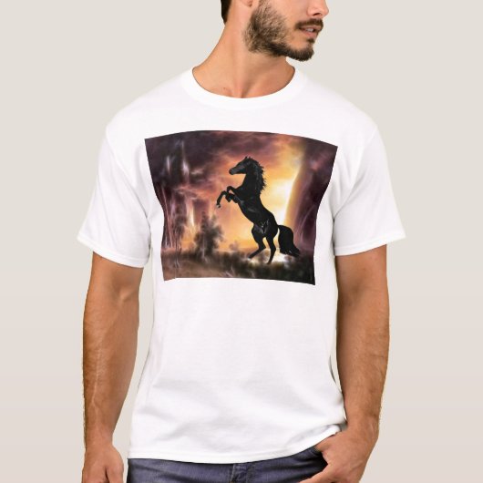 フリシアンスタリオンの馬の飼育 Tシャツ (正面)
