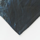 フリシアンブラック美しい馬スタリオン フリースブランケット (角)