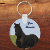 フリシアンホースキーチェーン5 キーホルダー (正面)