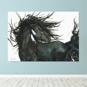 フリシアンホースバイビハレ キャンバスプリント (インサイチュ (ウッドフロア))