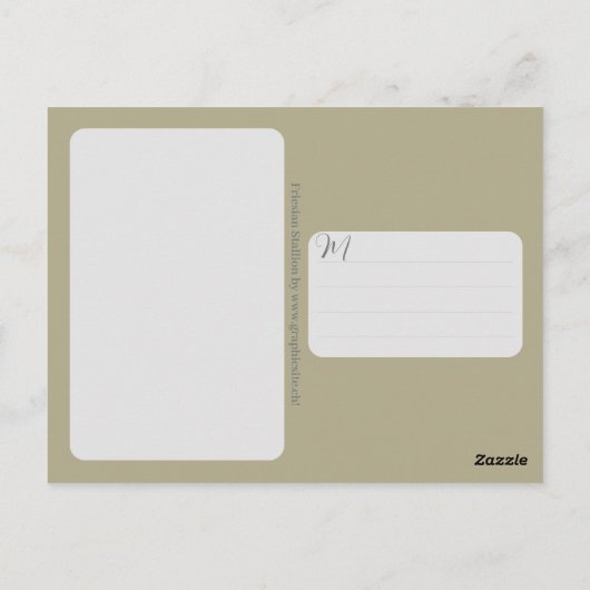 フリシアンホース – はがき (裏面)