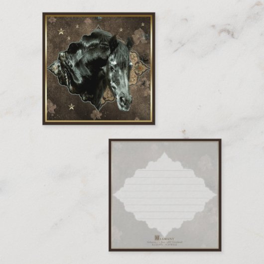 フリシアンホース – 名刺 (正面/裏面)