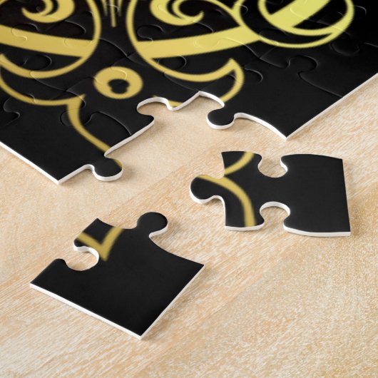 フリシア人はスポットライトを当てて馬絵画を止め、 ジグソーパズル (側面)