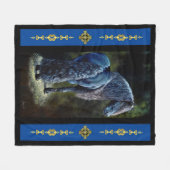 フリシア人はスポットライトを当てて馬絵画を止め、 フリースブランケット (正面(横))