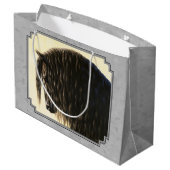 フリシア荷車を引くスホースシルバーグレー ラージペーパーバッグ (裏面アングル)