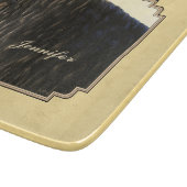 フリシア荷車を引く馬イエロー カッティングボード (角)