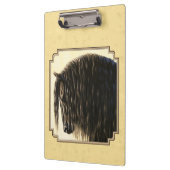 フリシア荷車を引く馬イエロー クリップボード (左)