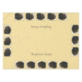 フリシア荷車を引く馬イエロー テーブルクロス (正面(横))
