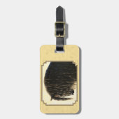 フリシア荷車を引く馬イエロー ラゲッジタグ (正面縦)