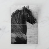 フリシア飛んでいる馬グリーティングカード カード (内部)