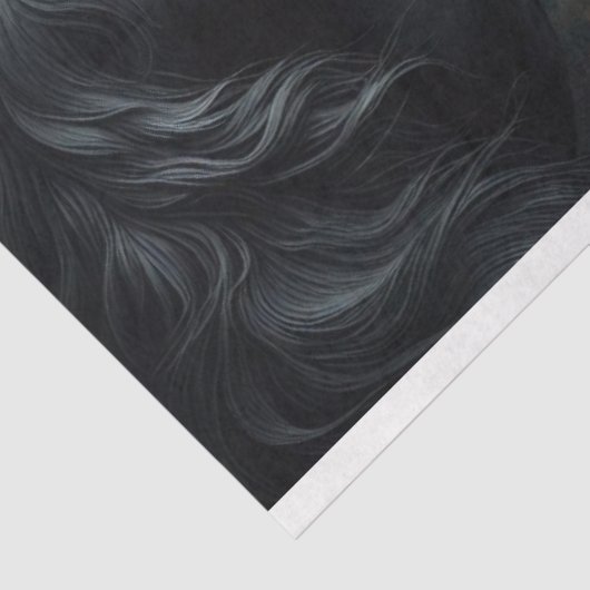 フリシア馬ゴシック戦争の馬のデコパージュ 薄葉紙 (詳細)