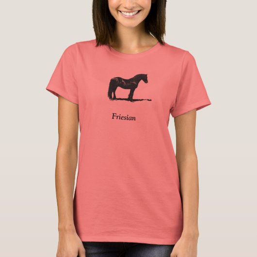 フリシア馬リンガーTシャツ Tシャツ (正面)