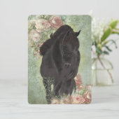 フリシア馬 – グリーティングカード サンキューカード (スタンド正面)