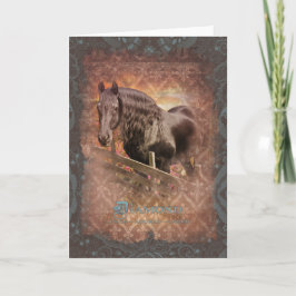 フリシア馬 – グリーティングカード シーズンカード