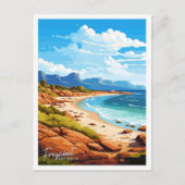 フリシネオーストラリア旅行ヴィンテージイラストレーション ポストカード (正面)