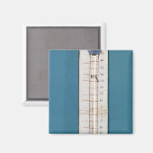 フリジアンボンネットを搭載した温度計 マグネット (正面/裏面)