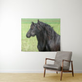 フリジアン馬 タペストリー (インサイチュ(横))