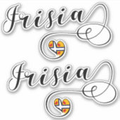 フリジア国旗のハート、フリジア シール (正面)