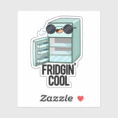 フリジンカッコいいおもしろい冷凍機パン シール (シート)