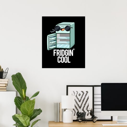 フリジンクールおもしろい冷凍機プンダークBG ポスター (ホームオフィス)