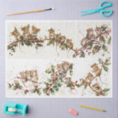 フリスキークリスマスネズミセット 薄葉紙 (クラフト)