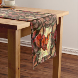 フリスキー自然秋紅葉動物 ロングテーブルランナー