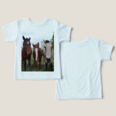 フリスクな髪、4頭の馬の仲間。 (デザイン正面&裏面)