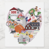 フリスコテキサス州ワイン ワインラベル (シングルラベル)