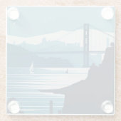 フリスコベイ#1 ガラスコースター (裏面)