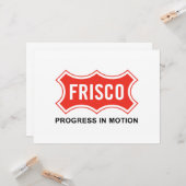 フリスコ国旗(テキサス州市) カード (正面/裏面インサイチュ)