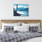フリスコ湾#1 キャンバスプリント (インサイチュ (寝室))