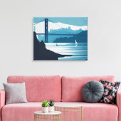 フリスコ湾#1 キャンバスプリント (インサイチュ (リビング))