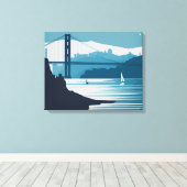 フリスコ湾#1 キャンバスプリント (インサイチュ (ウッドフロア))