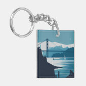 フリスコ湾#1 キーホルダー (正面左)