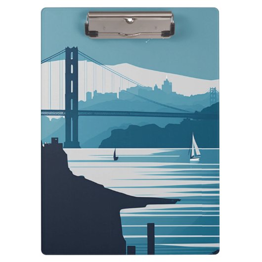 フリスコ湾#1 クリップボード (正面)