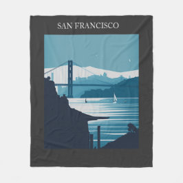 フリスコ湾#1 フリースブランケット