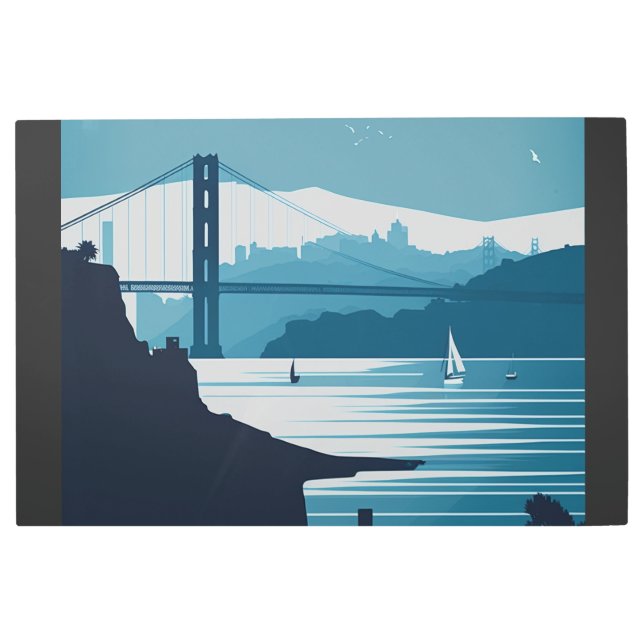 フリスコ湾#1 メタルプリント (正面)