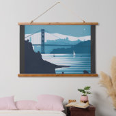 フリスコ湾#1 吊り下げ型タペストリー (寝室)