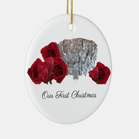 フリストクリスマスシャンデリアバラオーナメント セラミックオーナメント (右)