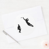 フリスビーのステッカー ラウンドシール (封筒)