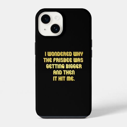 フリスビーの冗談 iPhoneケース (裏面)