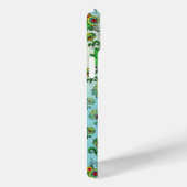 フリスビーを背景にしたブラウンプードルペイズリー Case-Mate iPhoneケース (裏面 / 右)