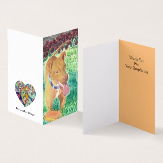 フリスビーインザバラサンキューカード (内部&外部)