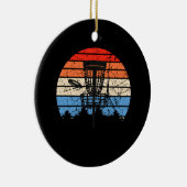 フリスビーゴルフディスクゴルフレトロ セラミックオーナメント (右)