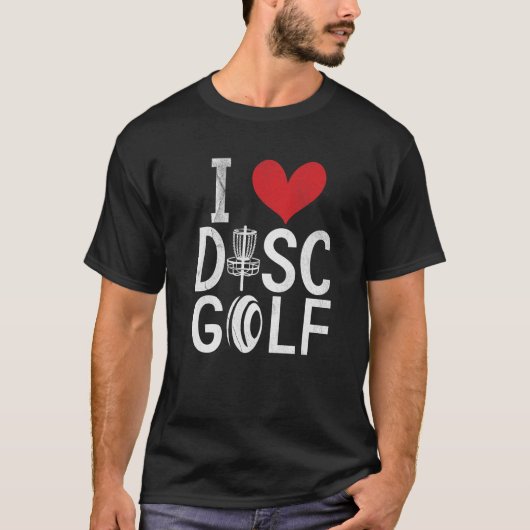 フリスビーゴルフI愛ディスクゴルフ Tシャツ (正面)